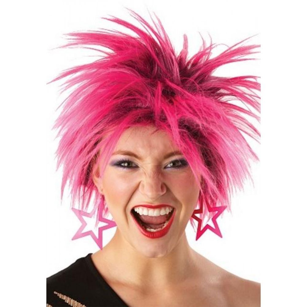 Rubie's 52706 Official Adult Ladies 80s Pink Punk Wig (One Size)