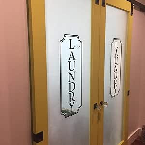LovelyHomeWJ Etiqueta de la Pared del Logotipo de la Sala de lavandería