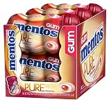 Mentos Pure Fresh Sugar-Free Chewing Gum with Xylitol, Cinnamon, Halloween Candy, Bulk, 50 Piece Bottle (Pack of 6)