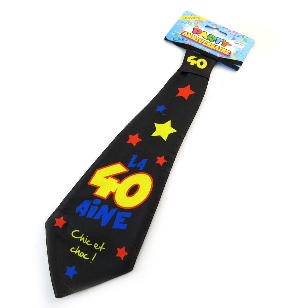 N4221 Cravate Anniversaire 40 Ans Les Tresors De Lily Accessoires Jeux Et Jouets Centroarco Com