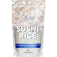 Sushi Rice (16 oz) - White Sticky Short Grain - Vegan, Non-GMO, Made In USA, - Sushi, Rice Ball, And Everyday Japanese Dishes