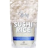 Sushi Rice (16 oz) - White Sticky Short Grain - Vegan, Non-GMO, Made In USA, - Sushi, Rice Ball, And Everyday Japanese Dishes