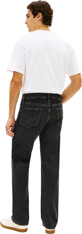 Uomo Jeans Regular Straight Dover in Cotone, Nero (Dex Black), 35W/36L