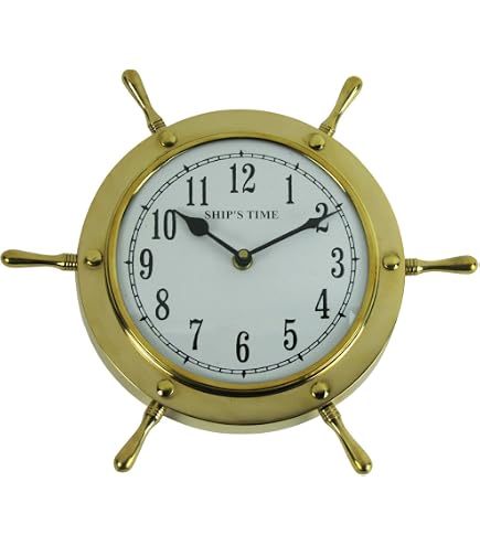 Amazon.com: TG,LLC Ships Time Solid Brass Porthole Wall Clock