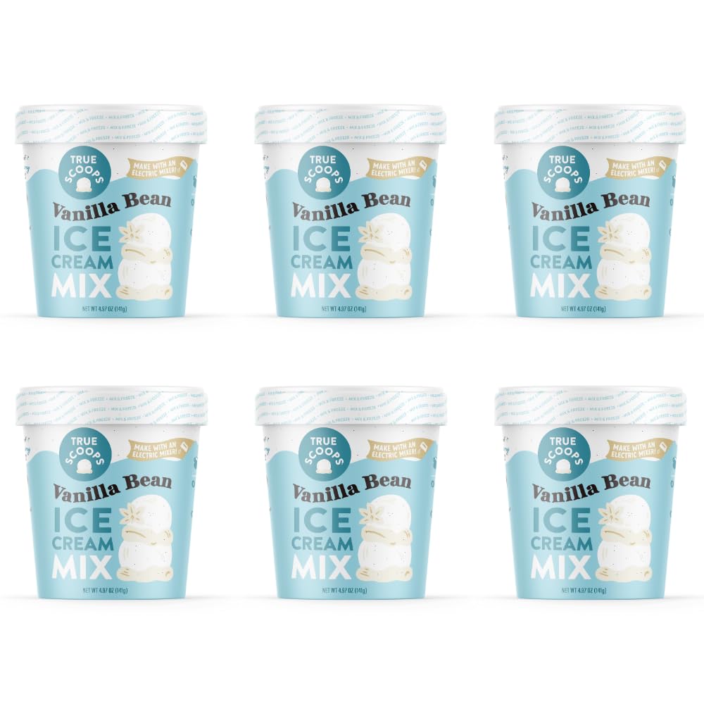 True Scoops 6-Pack Vanilla Bean Ice Cream Mix. Add