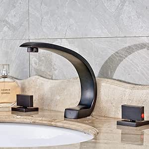 Recipiente generalizado 3PC Caño de cascada de bronce frotado con