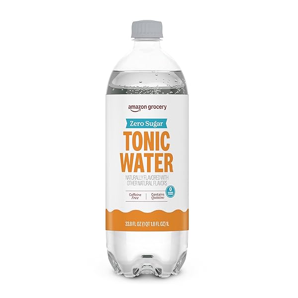 AMAZON GROCERY, ZERO SUGAR TONIC WATER, 33.8 OZ