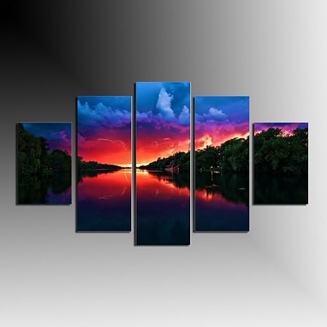 HappyHouseArt 5 Pcs Wall Picture Cool 