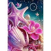 QINRUBB 5D DIY Rose Flower Diamond Painting Kits,Round Full