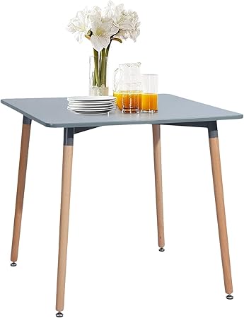 Yata Home Square - Mesa de Comedor Cuadrada Moderna y Minimalista ...