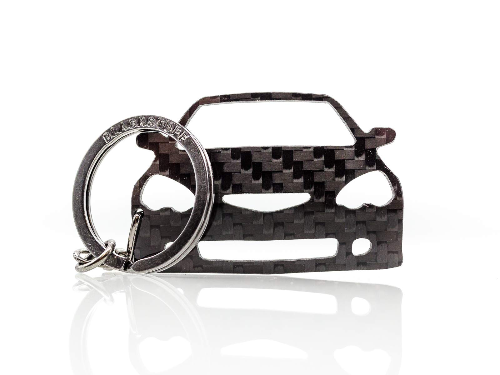 BlackStuff Carbon Fiber Keychain Keyring Ring Holder Compatible with Integra Type-R DC5 BS-869