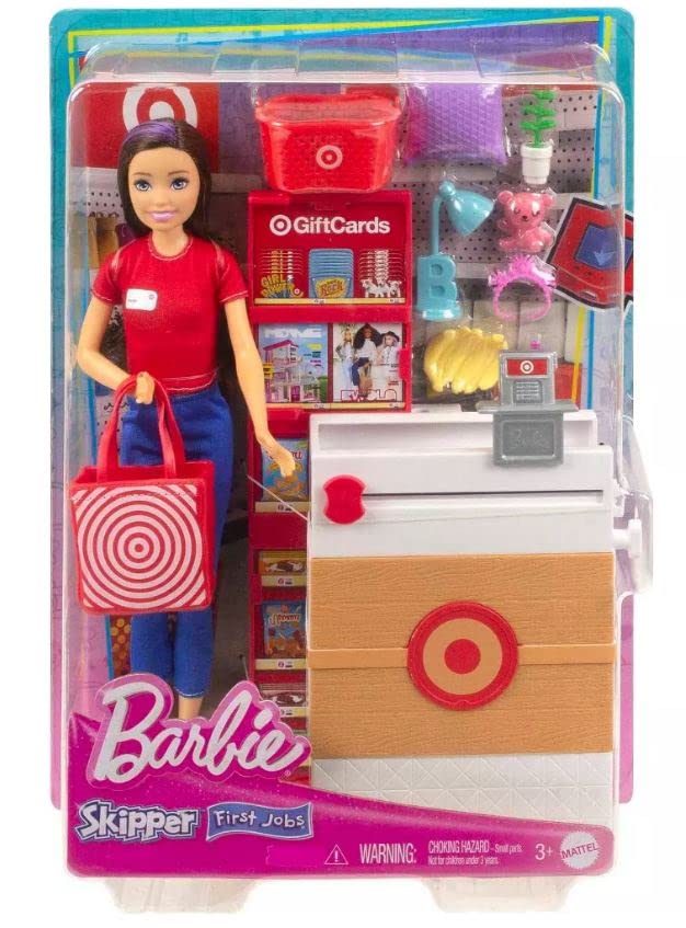 Barbie Doll Skipper & Playset, Target Supermarket with 25 Grocery Store