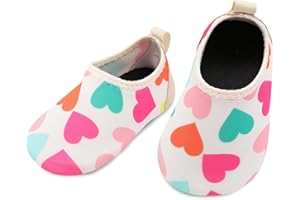 L-RUN Baby Water Shoes Barefoot Walking Shoes Infant Aqua Sock Swim Shoes for Beach Pool Sand Babies First Walker Shoes