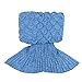 Senmar Soft All Seasons Mermaid Blankets for Adults Teen Girls Sofa Quilt Living Room Decor Birthday Party Gifts (71
