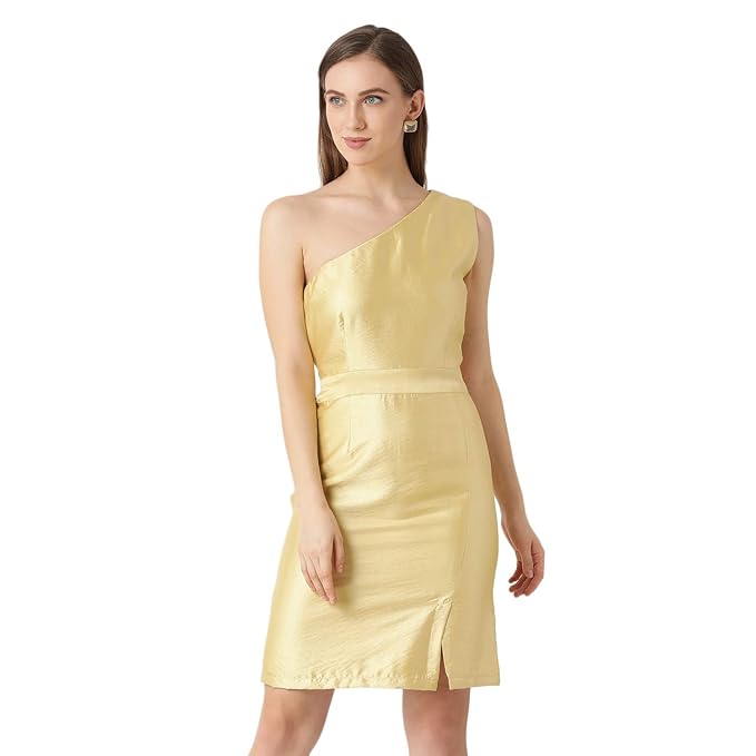 Buy Zoella Gold Yellow Womens Dress at Amazon.in