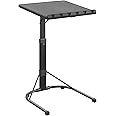 COSCO Multi-Functional Personal Activity Table, Adjustable Height, Portable Workspace, for Snacking & Homework, Compact Fold, Space Saving, Black