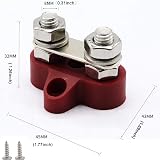 Gloaso M8 Dual Studs Power Distribution Blocks, 12V-48V DC Battery Junction view 2
