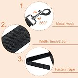 Vivifying 20m Nylon Training Lead for Dogs Long Line 65ft Obedience Leash Black view 3