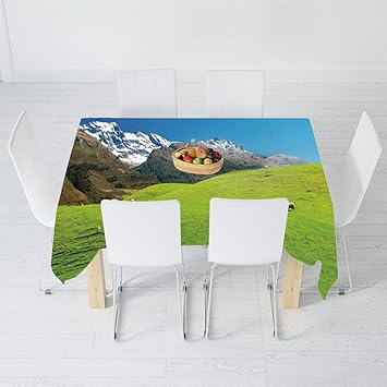 Amazon Com Tecbillion Soft Tablecloth Nature For Buffet