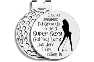 Pishovi Funny Golf Ball Markers with Hat Clip, Men Golf Accessories, Birthday Retirement Golf Gifts for Dad, Husband, Grandpa, Golf Lover