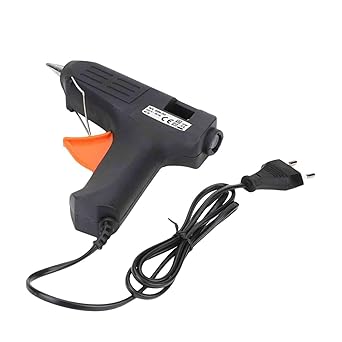 Adraxx 40 Watt Brand New Hot Melt Glue Gun with 5 Pieces Big Glue Sticks,Black