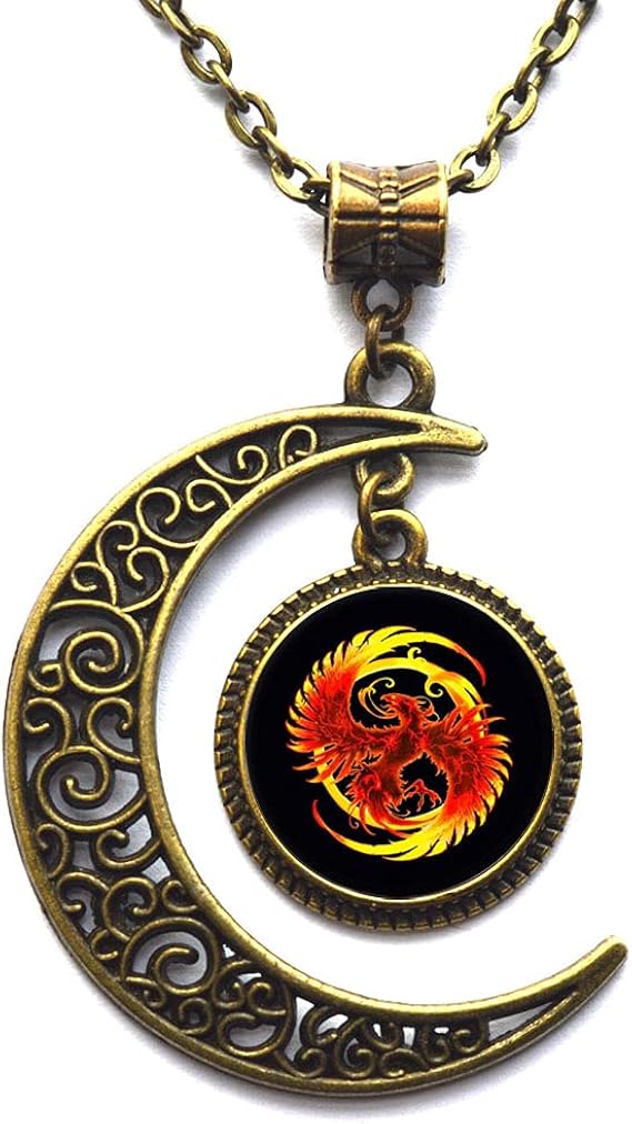 Phoenix necklace Phoenix pendant Phoenix jewelry Fantasy jewelry