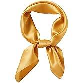 WUZININGLE 100% Mulberry Silk Square Scarf 27''x27'' Neck Scarf Hair Scarf Headscarf Bandanas for Women