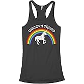 Threadrock Women's Unicorn Squad Racerback Tank Top