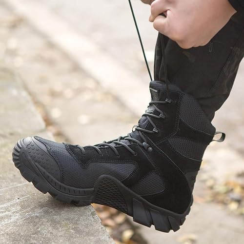 FREE SOLDIER Men's Waterproof Hiking Boots Tactical Work Boots