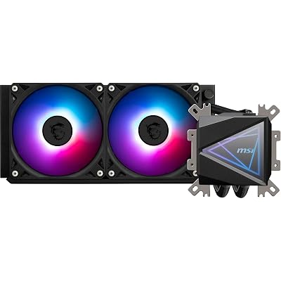 MSI MAG I240 AIO CPU Liquid Cooler ARGB Dual-Chamber Pump