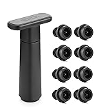 WOTOR Wine Saver Vacuum Pump with 8 Stoppers, Wine