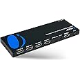 OREI 1x4 2.0 HDMI Splitter with Scaler Audio Extractor 4 Ports with Full Ultra HDCP 2.4K at 60Hz & 3D Supports EDID Control - UHDS-104A