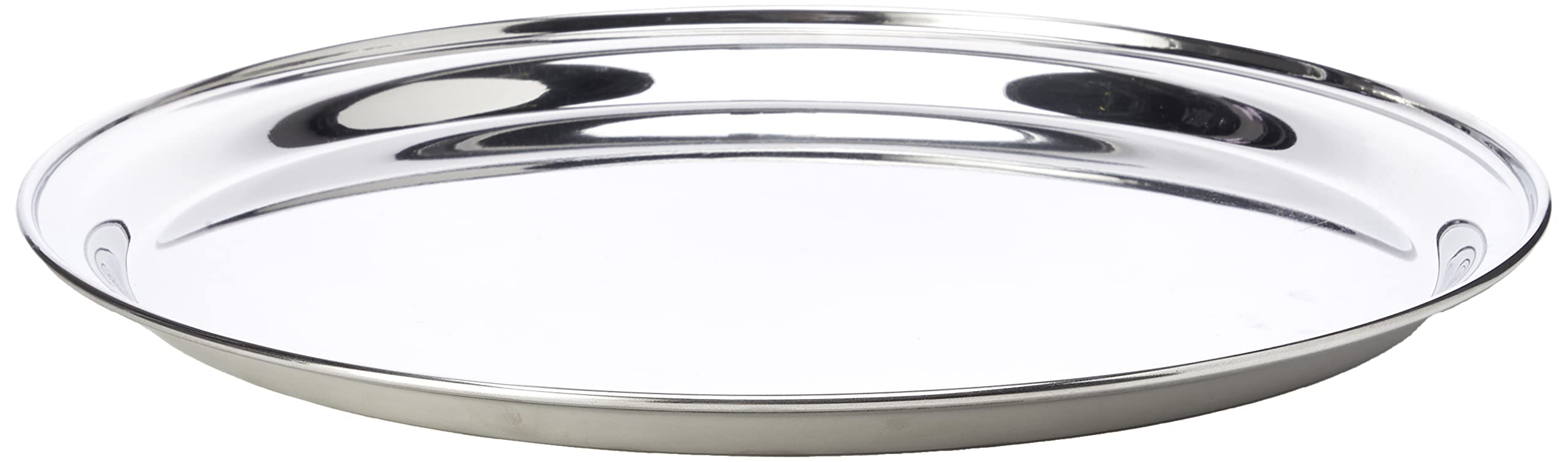Genware NEV-52039 Tray, Stainless Steel, 12" Round, 300 mm