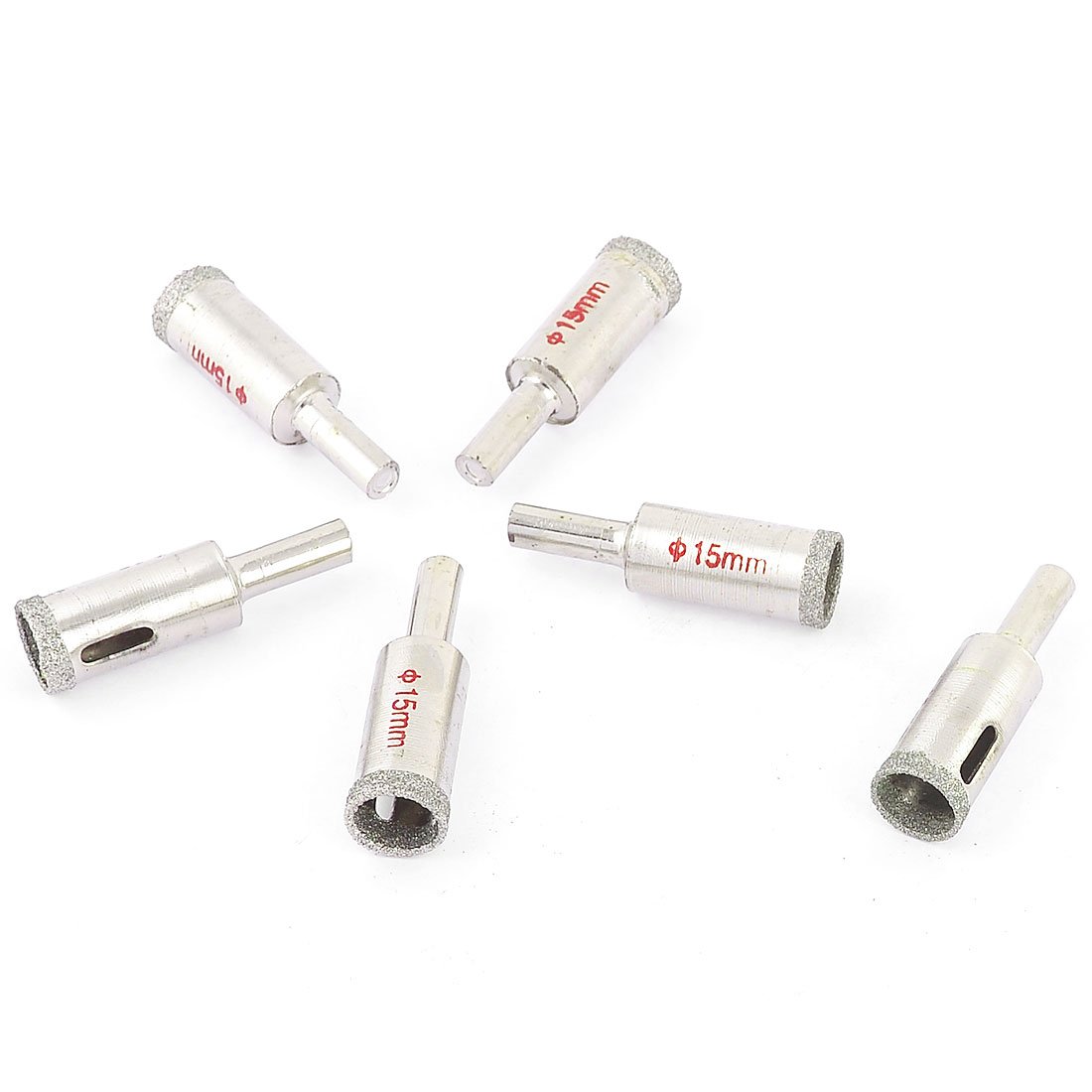 Sourcingmap 15mm Diamond Tipped Metal Ceramic Tile Glass Hole Saw Drill Bit 6 Pcs