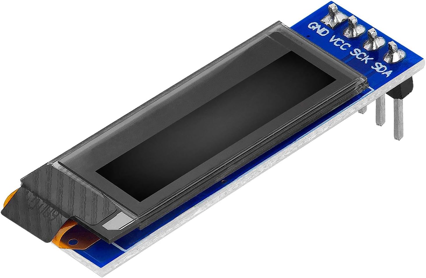 AZDelivery I2C 0.91-inch OLED Display SSD1306 128x32 Pixels IIC 3.3V 5V White Character Display Compatible with Raspberry Pi Including E-Book!