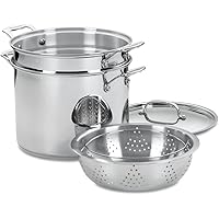 Cuisinart 77-412 Chef's Classic Stainless 4-Piece 12-Quart Pasta/Steamer Set,Stainless Steel