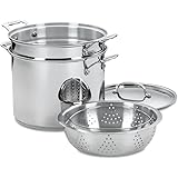 Cuisinart 77-412 Chef's Classic Stainless 4-Piece 12-Quart Pasta/Steamer Set,Stainless Steel