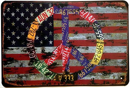 Nafico Decorative Signs Metal Iron Tin Sign Flag Decoration Art Bar Home Decor 8"x12"