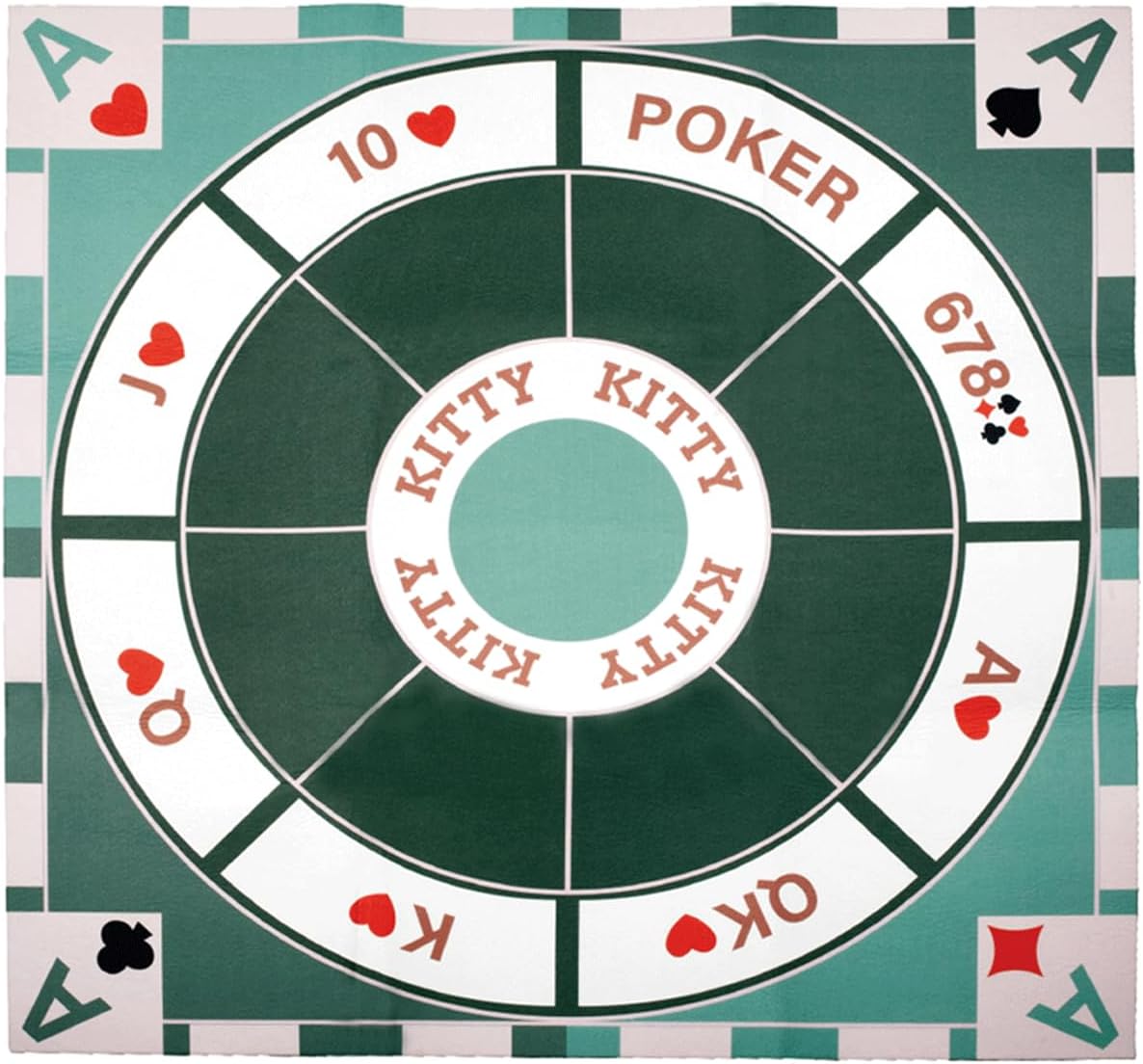 Michigan Rummy Deluxe Board Game Set Felt Game Mat + 2Boxes of Playing