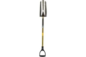 SEYMOUR Structron 49737 STR-S704D 14" Rear Roll Step Drain Spade, 29" Yellow Fiberglass Handle, D-Grip