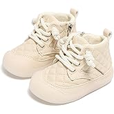Vecull Baby Boots for Boys Girls Fleece Winter Warm Shoes Lightweight Infant Booties Soft Toddler Walking Shoes 6-24 Months