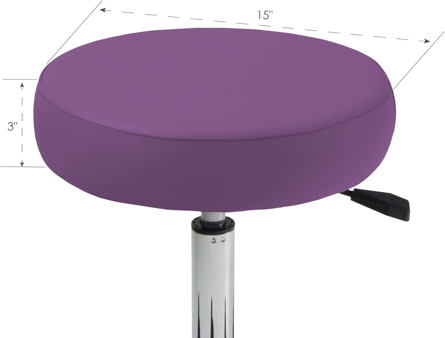 EARTHLITE Pneumatic Rolling Stool - Commercial Grade, Adjustable, CFC-Free, No leaking - Spa, Massage & Medical Chair: Health & Personal Care