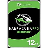 Seagate BarraCuda Pro 12TB Internal Hard Drive Performance HDD – 3.5 Inch SATA 6 Gb/s 7200 RPM 256MB Cache for Computer Deskt