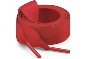 WEGOODZF Flat Satin Ribbon Shoelaces 2cm Wide Shoestrings for Women Girls[2 Pair]