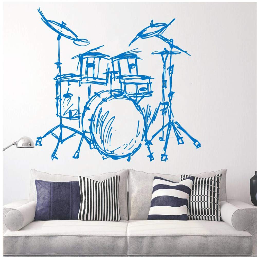 Silueta de tambores Mural de la pared Hogar Sala de estar ...