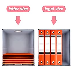 EOOUT 1 Pack File Organizer Box with Lid Hanging