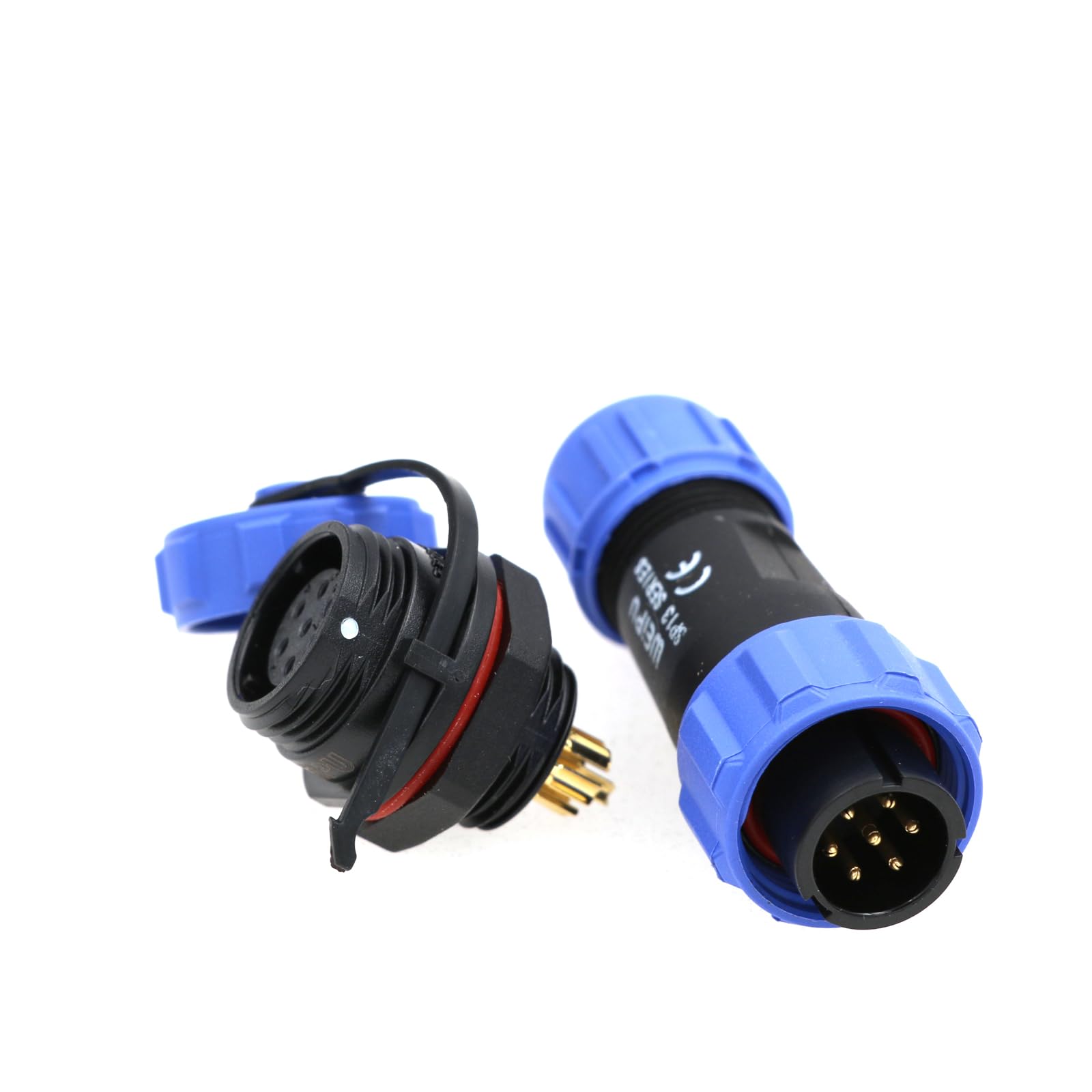 ZBLZGP IP67 Waterproof WEIPU SP13 7 Pin Male and Female Electrical Cable Connector with Thread and IP68 Rating for Outdoor Garden Tools