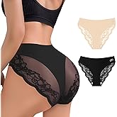 BOKIOW Sexy Women's Underwear Cheeky Lace Bikini Panties Seamless No Show Silky Soft Lace Hipster Multipack