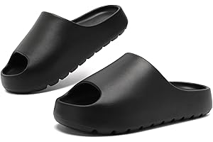 Yueerlu Cloud Slides for Women Men, Recovery Womens Pillow Slides,EVA Anti-Slip shower shoes,Thick Sole Open Toe Garden Shoes,men's sandals,mens slippers for Indoor and Outdoor Size