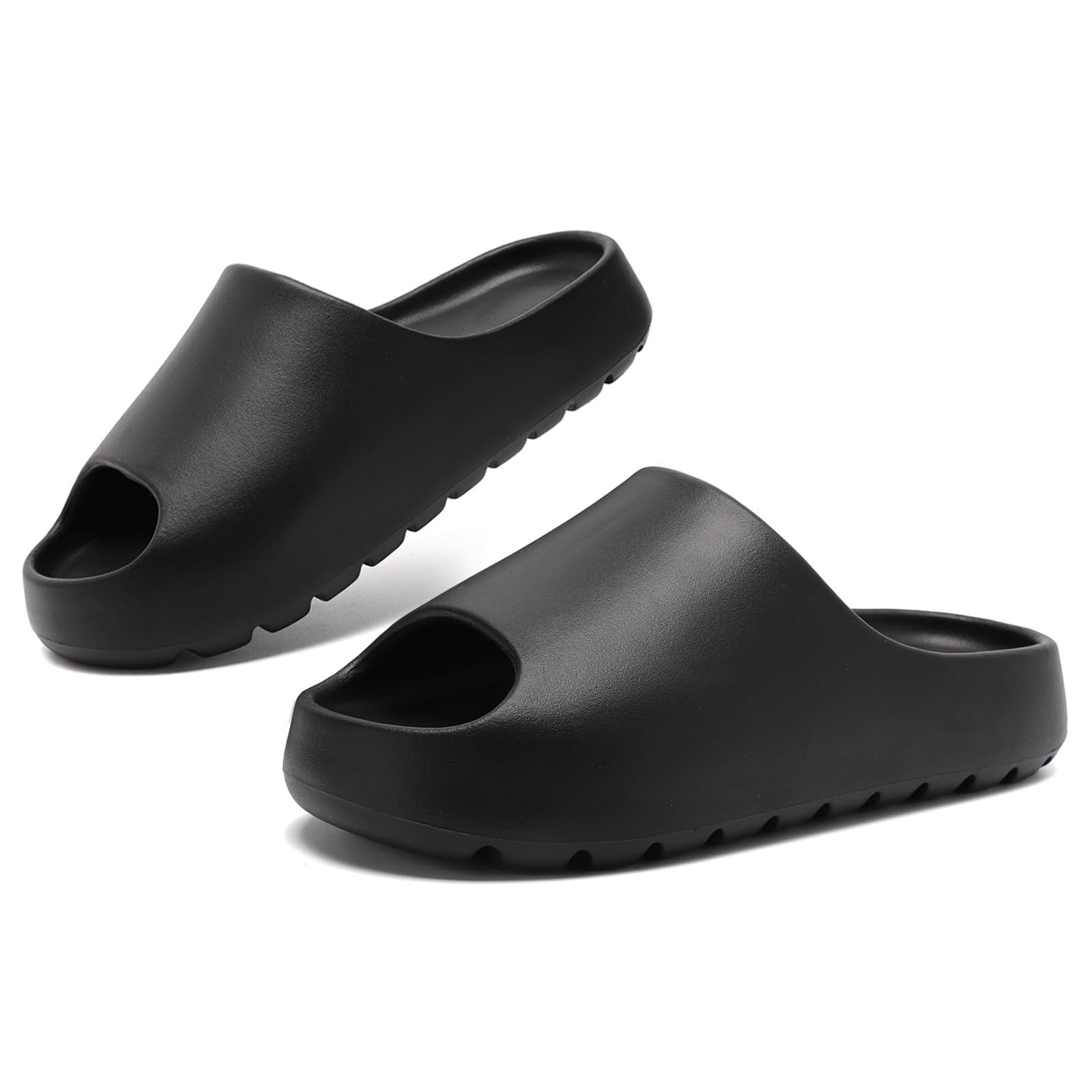 Photo 1 of (USED/FAIR) Yueerlu Cloud Slides for Women Men, Recovery Womens Pillow Slides,EVA Anti-Slip shower shoes,Thick Sole Open Toe Garden Shoes,men's sandals,mens slippers for Indoor and Outdoor Size(Black 40/41)